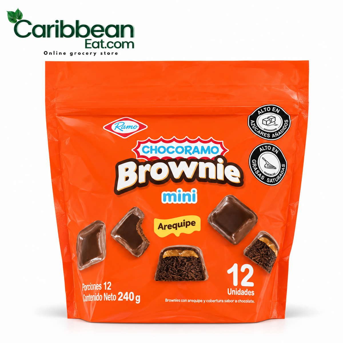 Ramo Chocoramo Mini Brownies Arequipe 12 Count