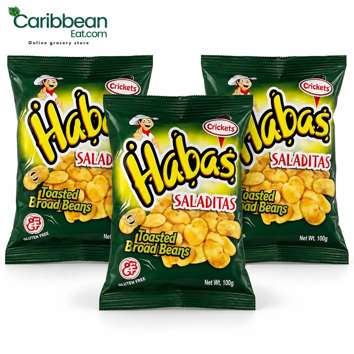 Crickets Habas Saladas 100gr (3 Pack)