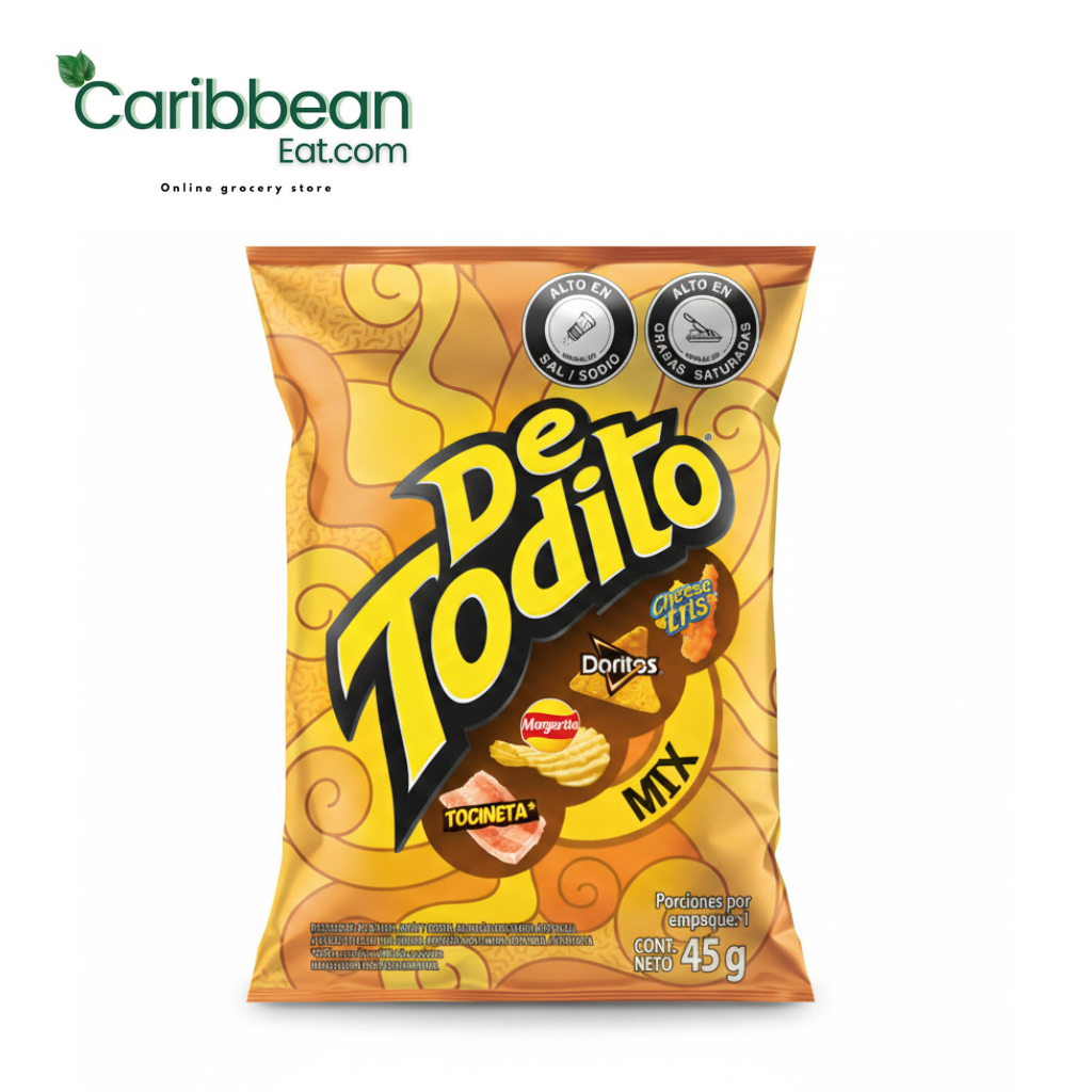 De Todito Mix 6 Pack, authentic Colombian snack assortment.