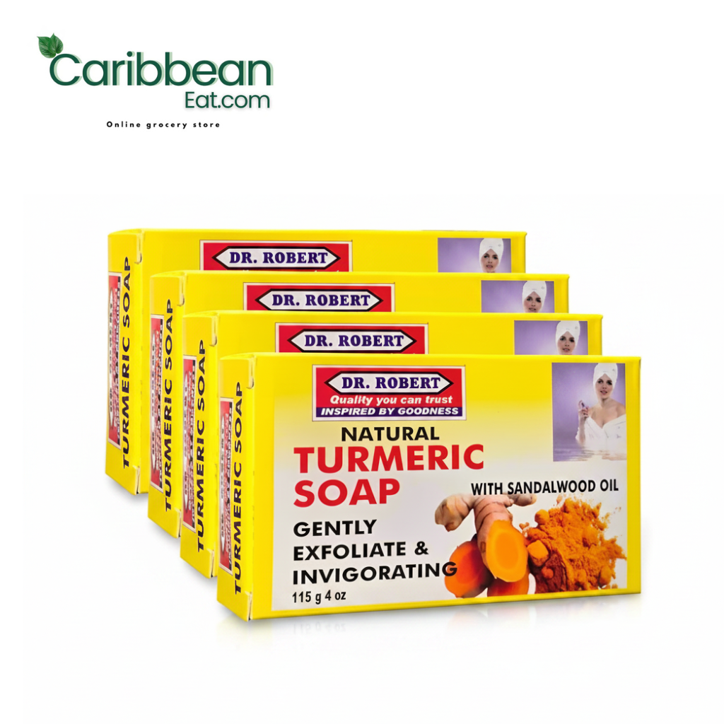 Dr. Robert Natural Turmeric Soap 4 oz 2 Pack.