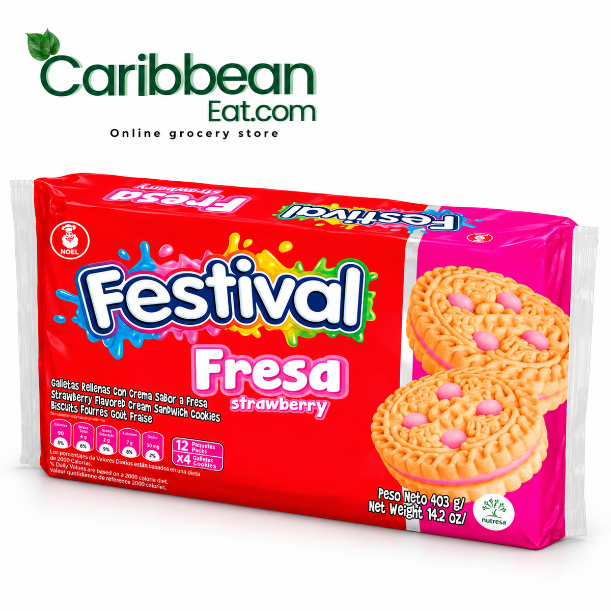 Festival Strawberry Cookies 14.2 oz 12-pack