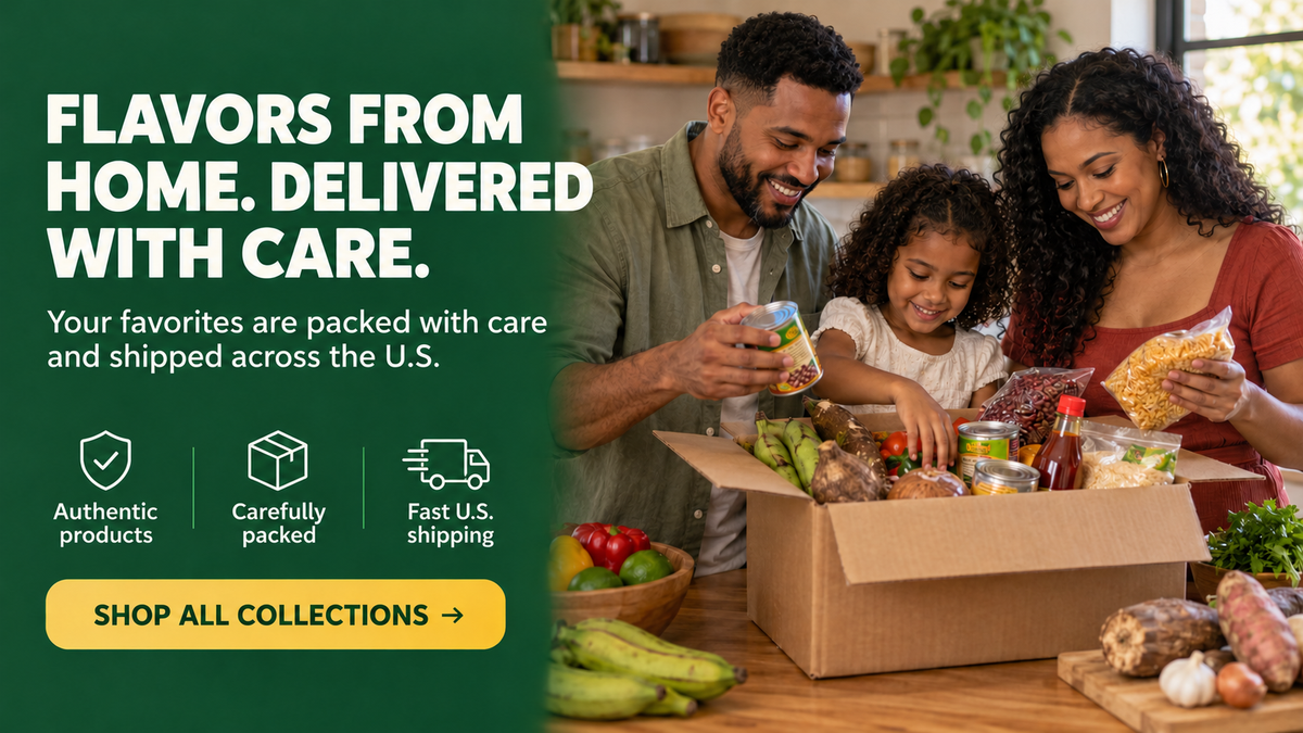 Caribbean Eat grocery favorites packed with care and shipped across the United States