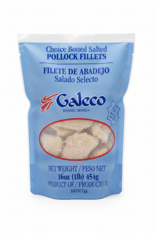 Galeco salted cod fillet boneless 16 oz