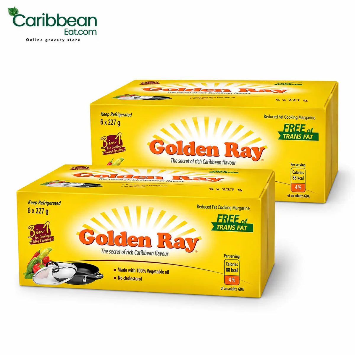 Golden Ray Margarine 8oz (2 Pack)