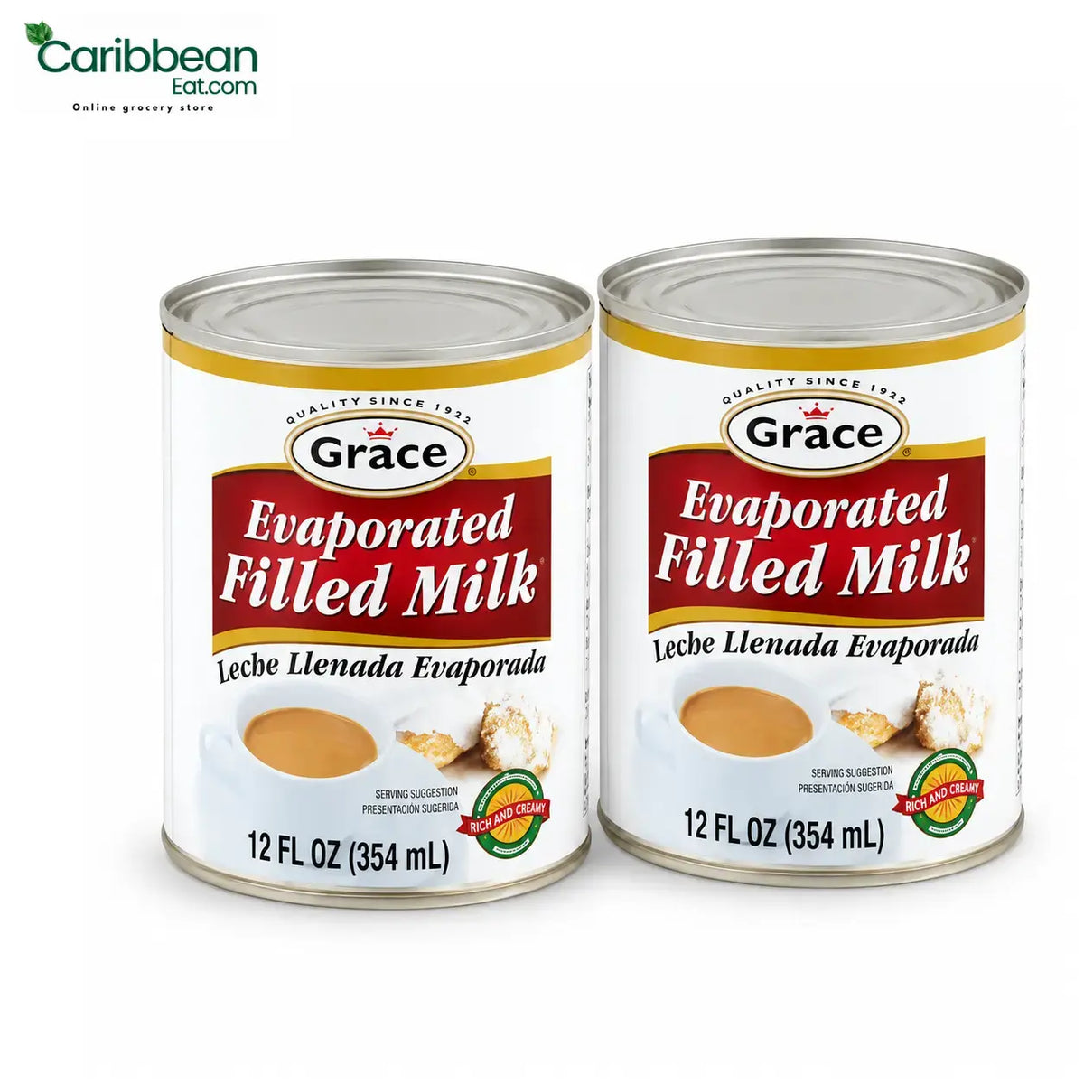 GRACE EVAPORATED MILK 12oz (2 PACK)