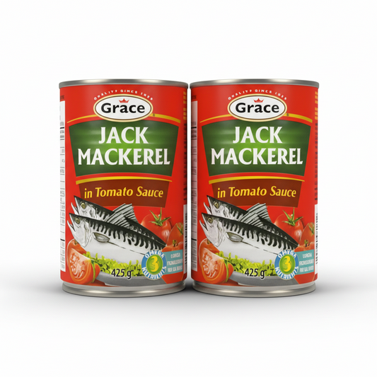 Grace jack mackerel in tomato sauce 15 oz 2 pack