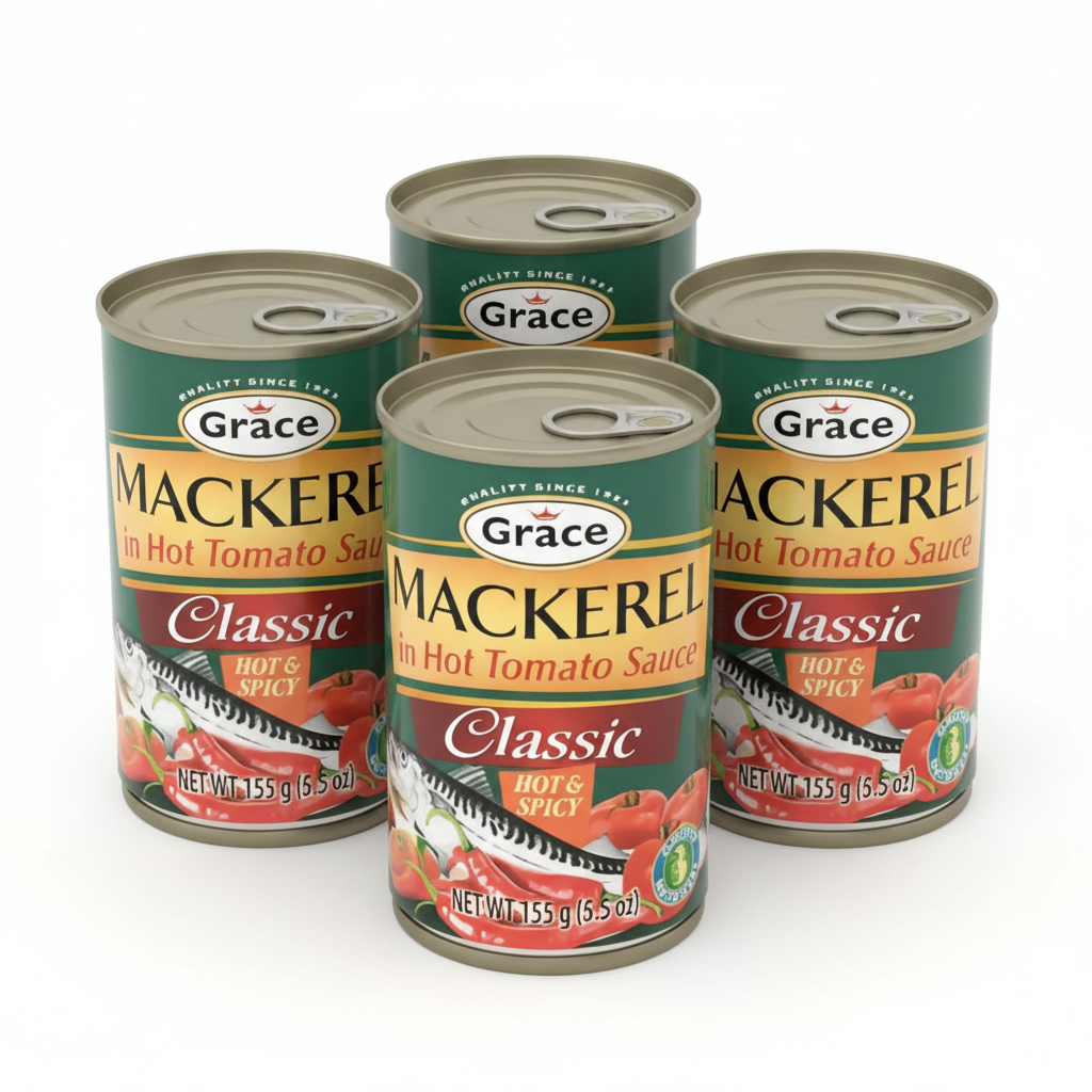 Grace hot and spicy mackerel 5.5 oz 4 pack
