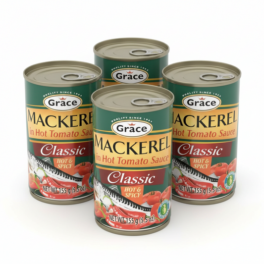 Grace hot and spicy mackerel 5.5 oz 4 pack