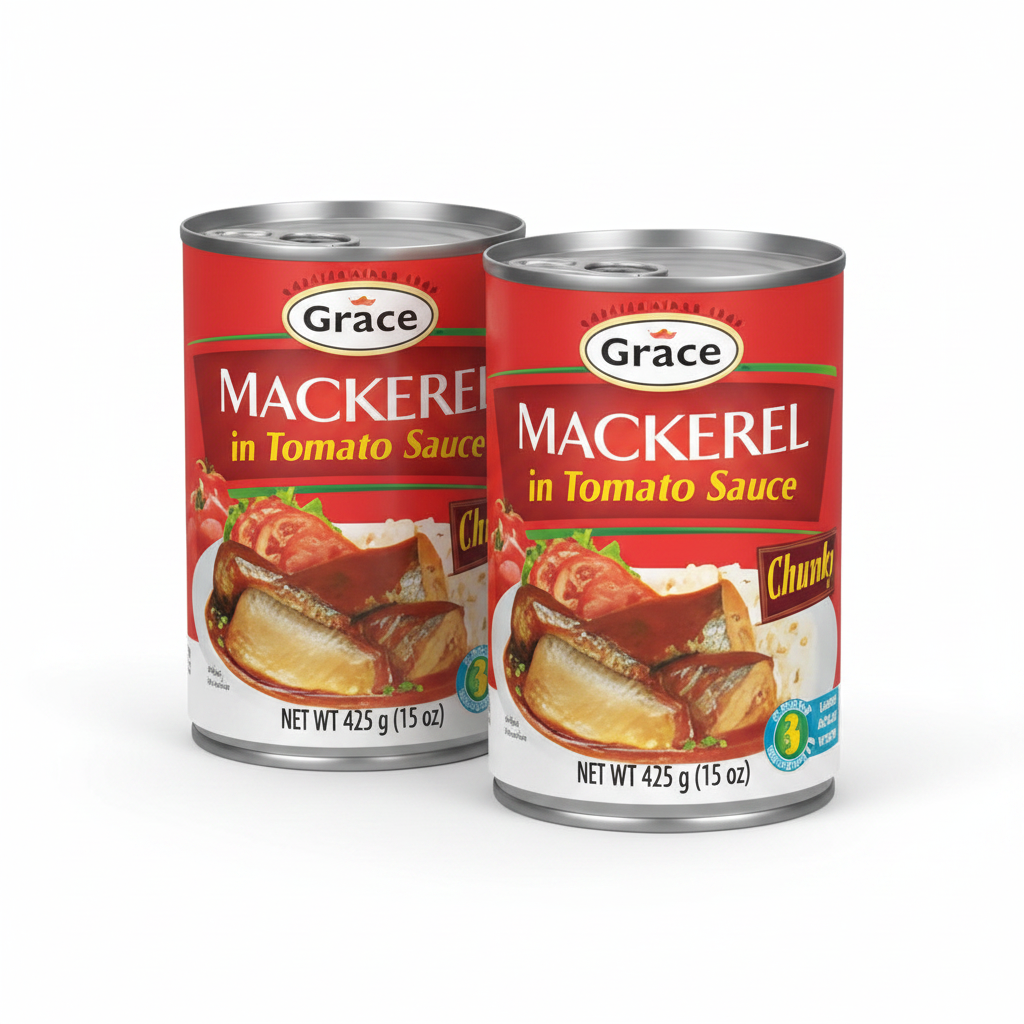 Grace mackerel in tomato 15 oz 2 pack