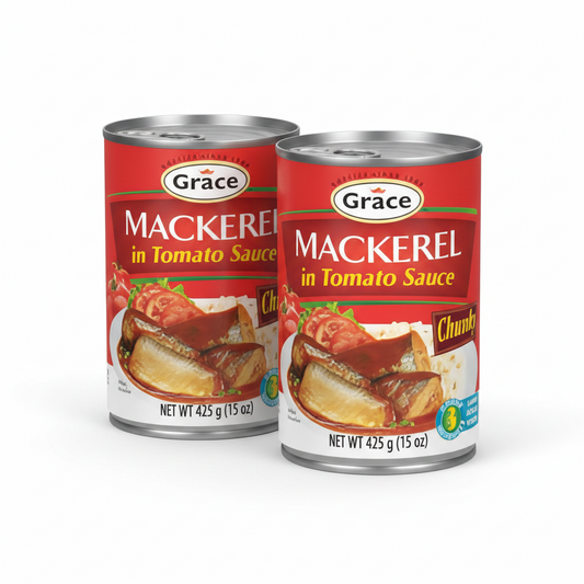 Grace mackerel in tomato 15 oz 2 pack