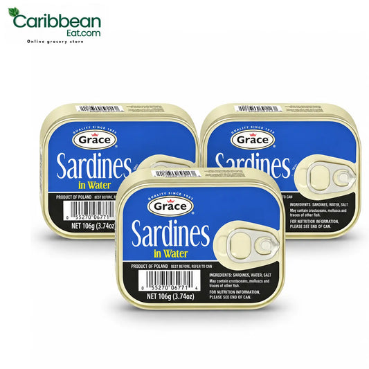 Grace Sardines in Water 3.74 oz (3 Pack)