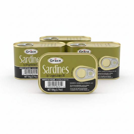 Grace sardines in vegetable oil 3.74 oz 3 pack