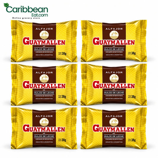 GUAYMALLEN ALFAJOR DULCE DE LECHE 6 CT