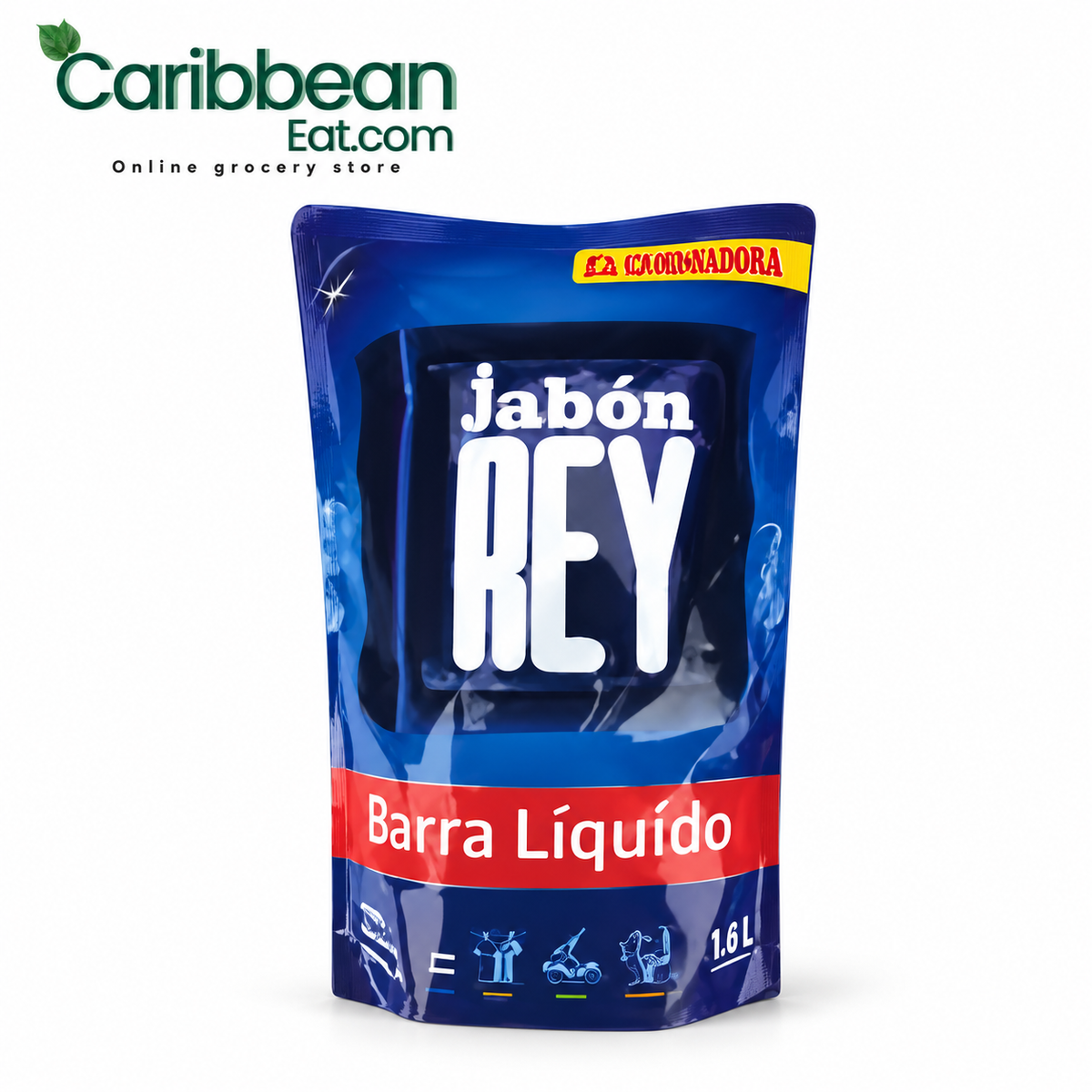 Jabón Rey Blue Liquid Soap 1.6 L