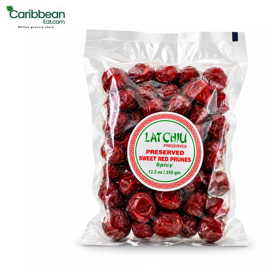 Lat Chiu Preserved Sweet Red Prunes, Spicy 12.3oz