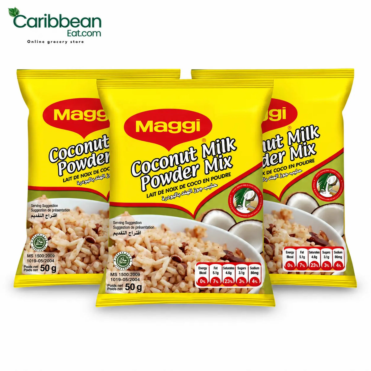 Maggi Coconut Milk Powder Mix 50 g (3 Pack)