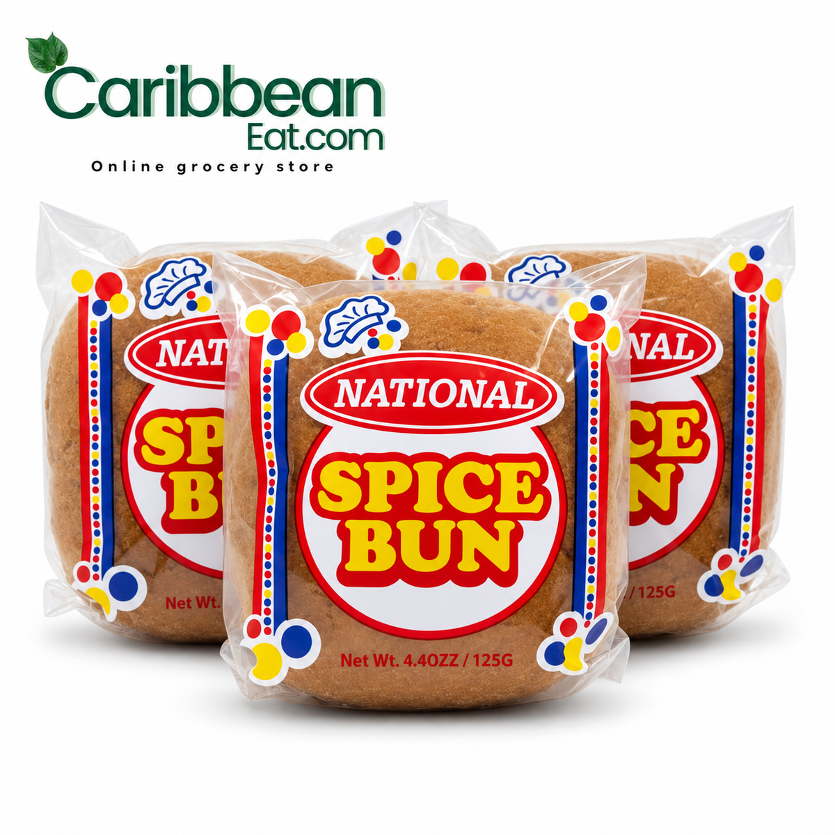 National Spice Bun 4.4 oz three-pack