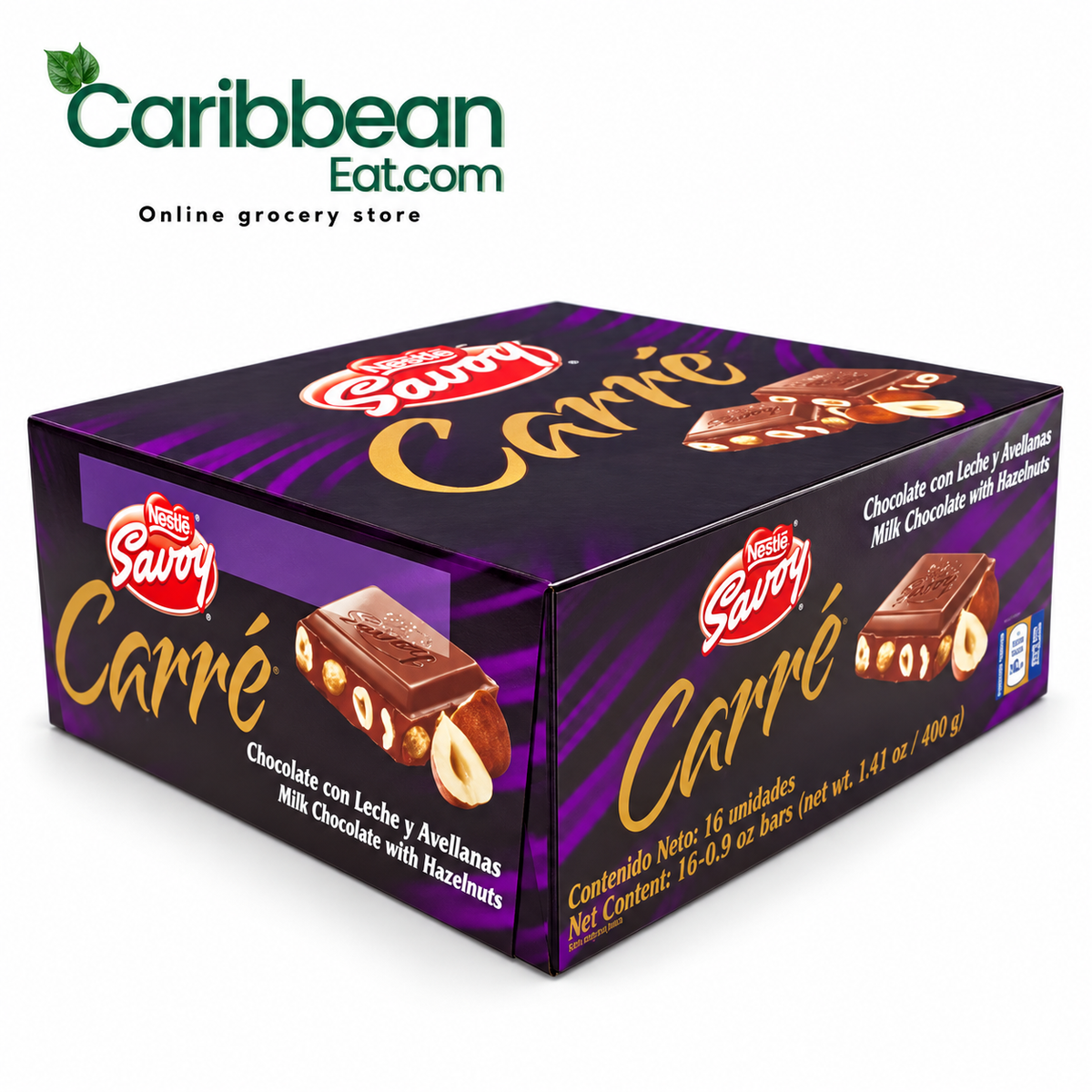 Nestlé Savoy Carré Avellanas, 16 unidades de 25 g