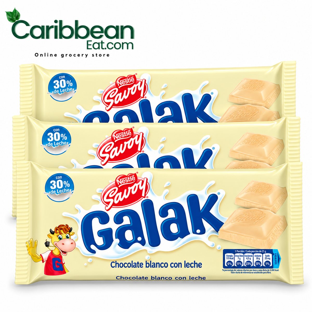 Nestlé Savoy Galak White Chocolate 130 g 3 Pack