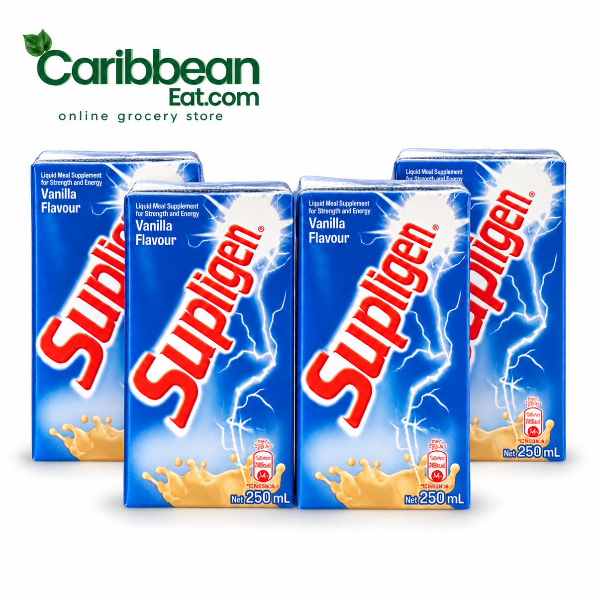 Nestlé Supligen Vanilla 250 ml four-pack