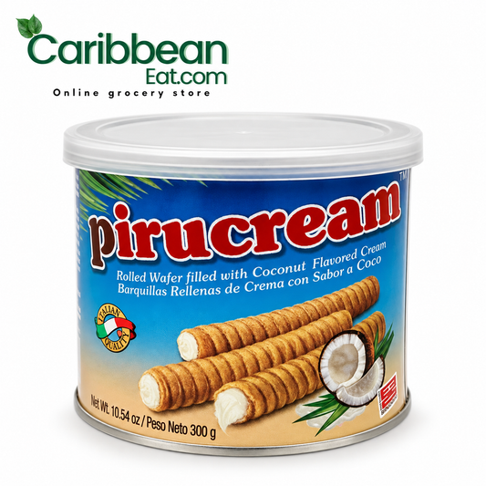 Pirucream Coconut Cream Rolled Wafers 10.54 oz