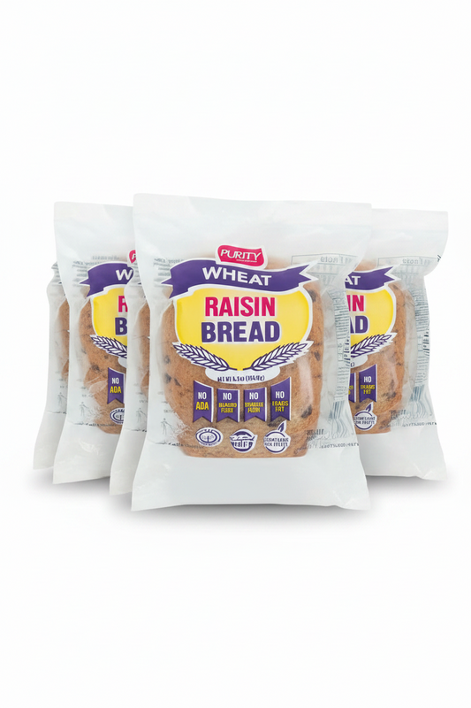 Purity raisin bread 155 g 3 pack