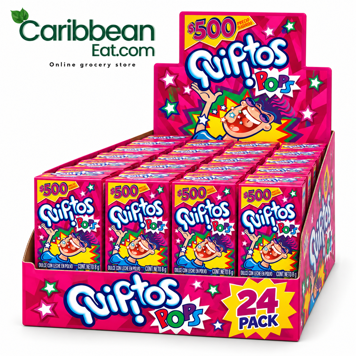 Quipitos Pops milk powder candy 24-pack