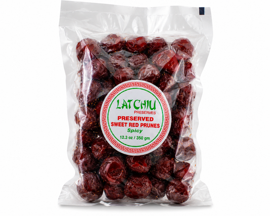 Lat Chiu Preserved Sweet Red Prunes, Spicy 12.3oz