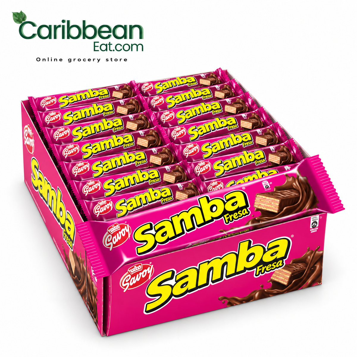 Savoy Samba Fresa 32 g, paquete de 20