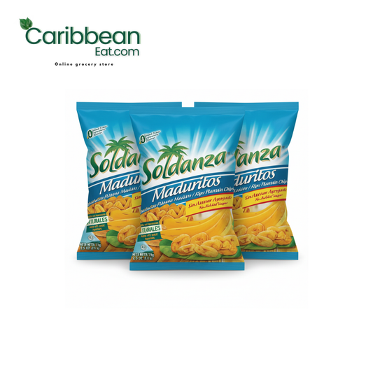 Soldanza Maduritos Sweet Plantain Chips 2.5 oz 3 Pack