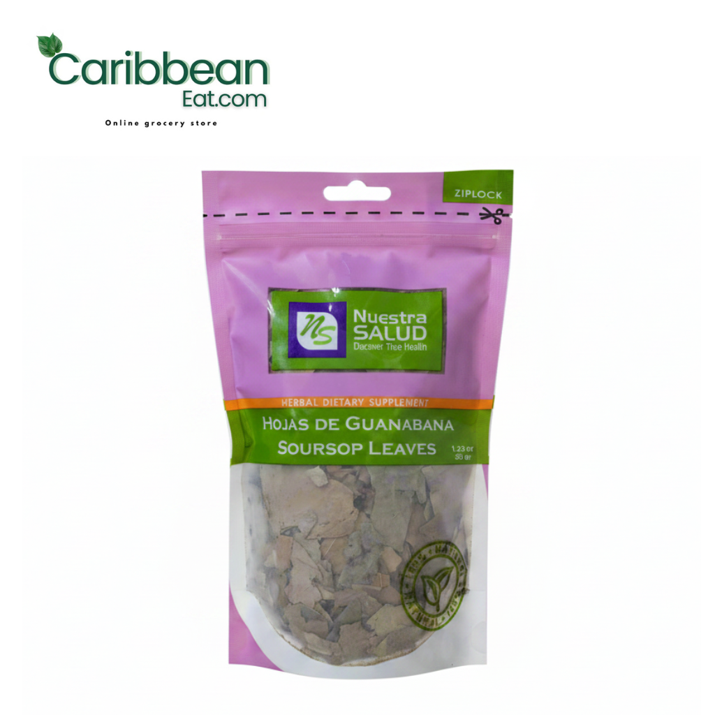 Premium dried soursop leaves 40g for herbal tea and infusions.