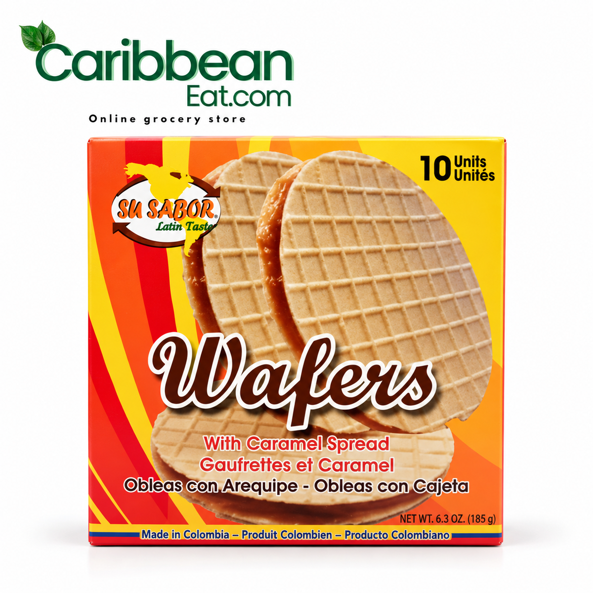 Su Sabor Obleas con Arequipe Caramel Spread Wafers 6 oz