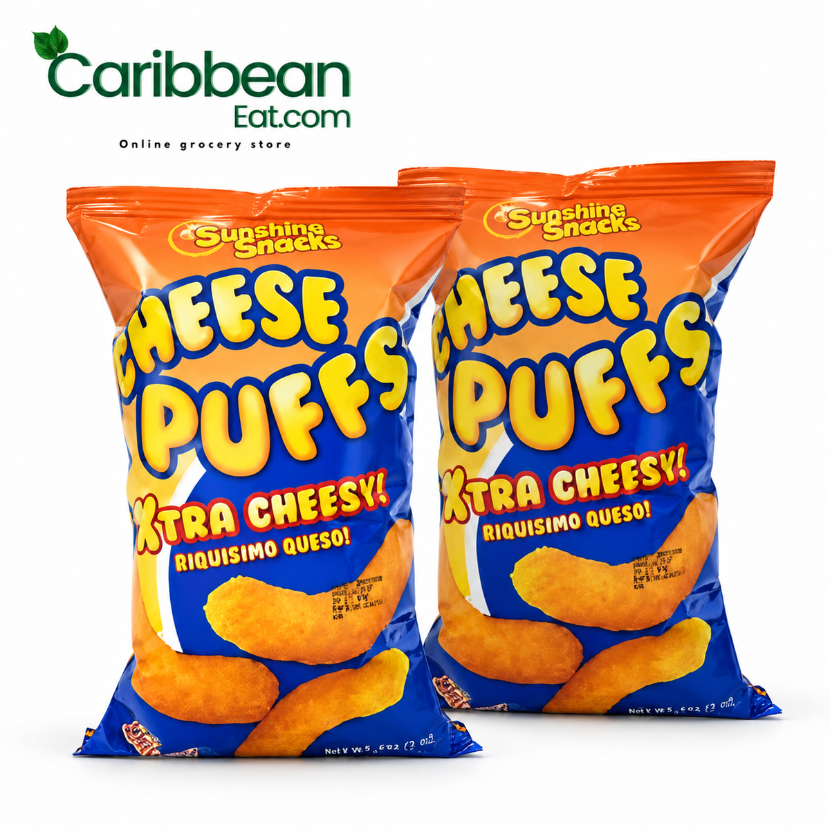 Sunshine Cheese Puffs Extra Cheesy 56 g 2 Pack