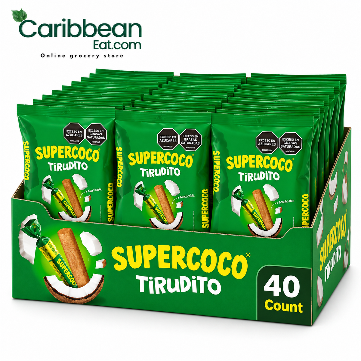 Supercoco Tirudito Coconut Candy 40 Count