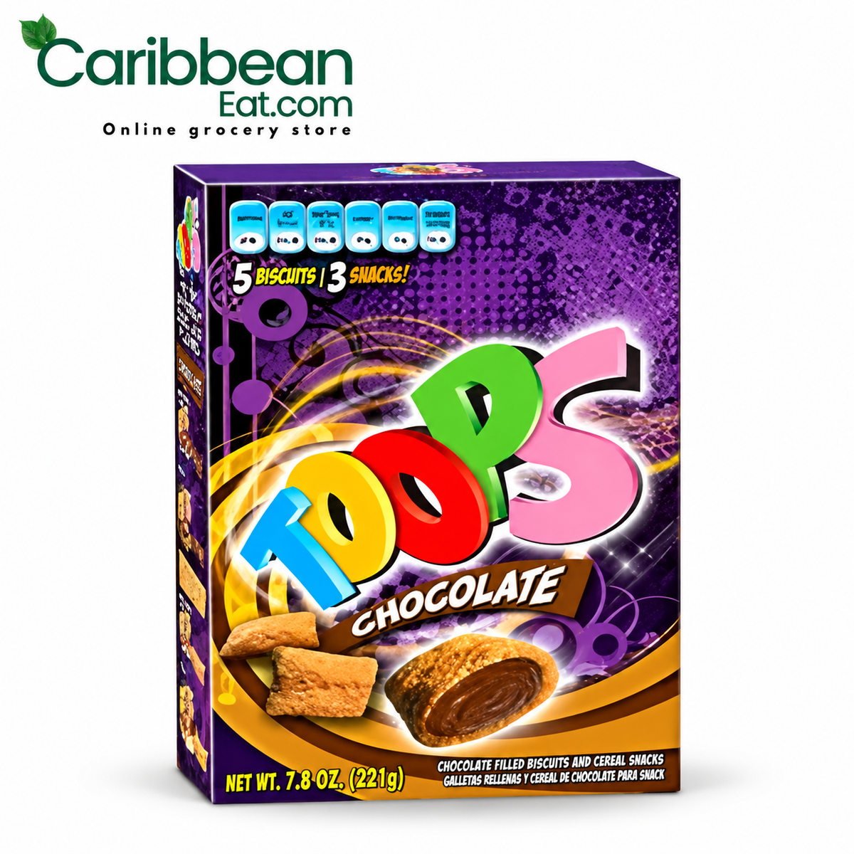 Toops Chocolate Filled Cereal 7.8 oz