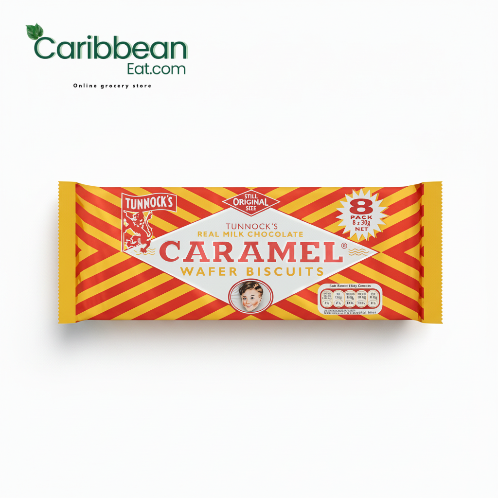 Tunnock’s Milk Chocolate Caramel Biscuits 8 Pack