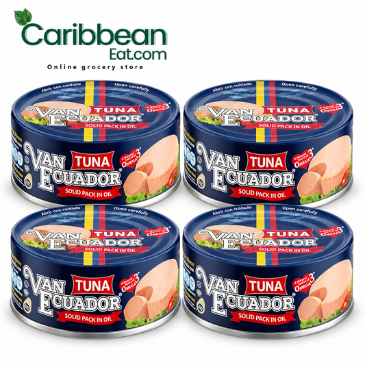 Van Ecuador Solid Tuna in Oil 4 Pack